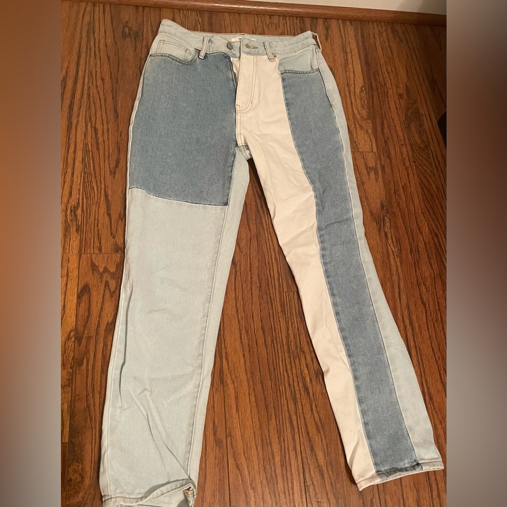 Pacsun Size 26 High-Waisted Patchwork Skinny Jeans